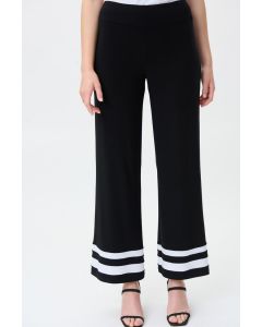 Black Striped Wide Leg Pants