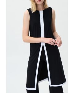 Black Long A-Line Tunic