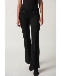 Black Ponte de Roma Flare Pants