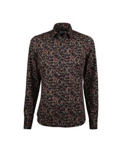 Siri Black Patterned Shirt
