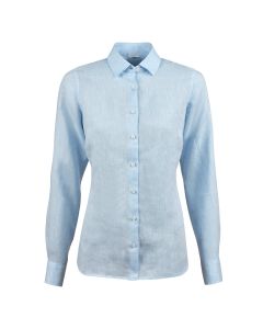 Siri Light Blue Linen Shirt