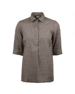 Stella Brown Popover Linen Shirt
