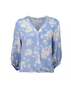 Anna Floral V-neck Blouse