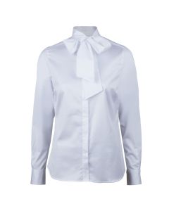 Dilba White Bow Blouse