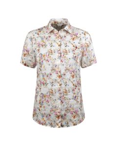 Sofie Off-White Floral Linen Shirt