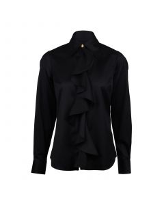 Fernanda Black Ruffle Shirt