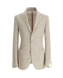 Eddy Beige Glencheck Blazer