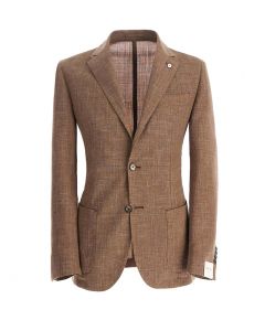 Brown Jacket Linen Mix Blazer