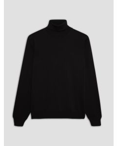 Black Merino Turtleneck