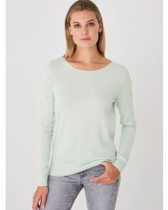 Pistachio Cotton Blend Pullover