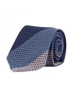 Blue Striped Grenadine Tie