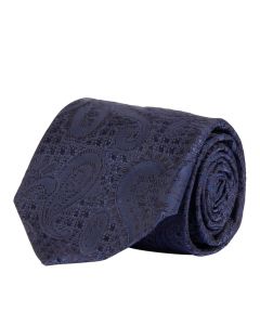 Navy Paisley Tie