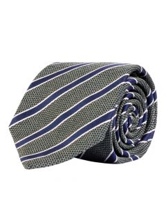 Olive Melange Striped Tie
