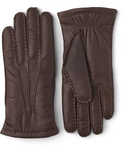 Espresso Cashmere Moose Leather Gloves