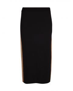 Gladys Black Merino Skirt