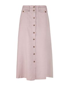 Heidi Pink Linen Cargo Skirt