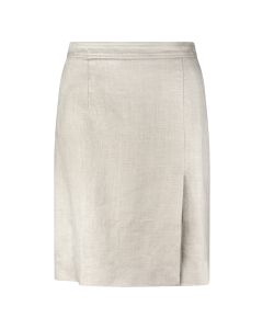 Jolie Light Beige Linen Skirt