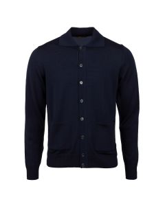 Navy Merino Cardigan