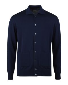 Navy Merino Cardigan