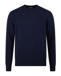 Navy Sweater, Brushed Merino