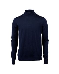 Navy Roll Neck Sweater