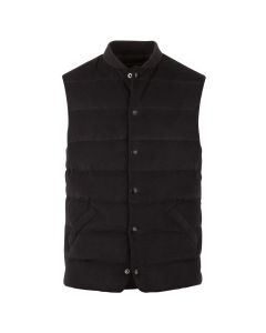 Brown Quilted Corduroy Vest
