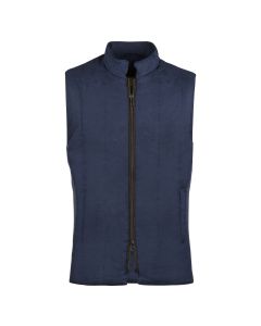 Navy Blue Knitted Linen Vest
