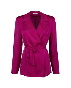 Evelyn Pink Silk Jacket
