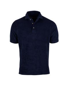 Navy Terry Polo Shirt