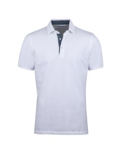 White Contrast Polo Shirt