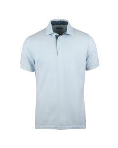 Light Blue Contrast Polo Shirt