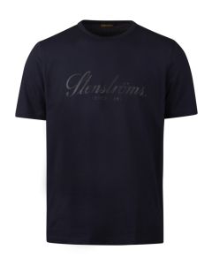 Navy Cotton Logo T-Shirt
