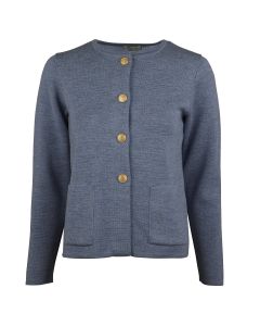 Stina Blue Merino Cardigan