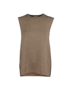 Darielle Brown Merino Vest