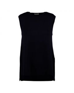 Darielle Black Merino Vest