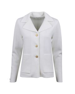 Dea White Merino Cardigan