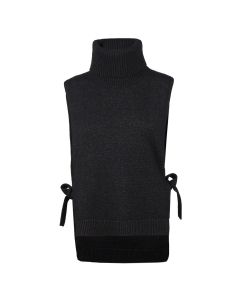 Dilara Black Merino Bib Polo