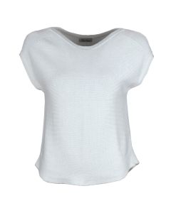 Eboni White Knitted Top