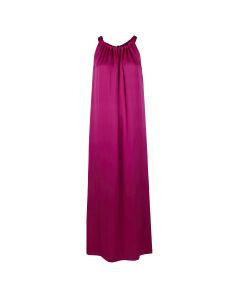Enya Cerise Silk Dress
