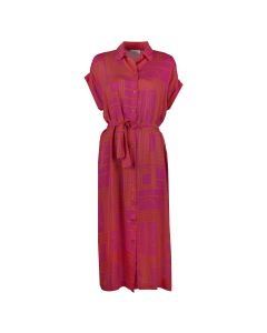 Elda Pink Patterned Dress