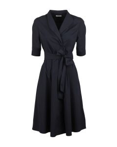 Sofia Navy Wrap Dress