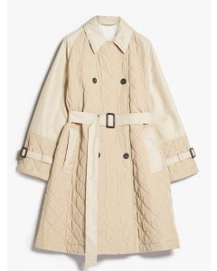 Beige Double-breasted Trench Coat