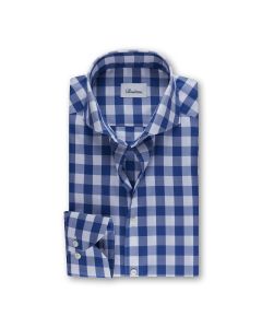 Blue Checkered Oxford Shirt
