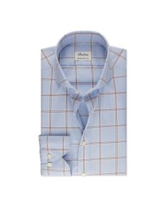 Blue Checkered Twill Shirt