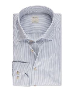 Gray Striped Casual Shirt