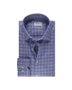 Rutig skjorta med unika mönster, tillverkad i cotton stretch.
