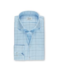 Light Blue Checkered Shirt
