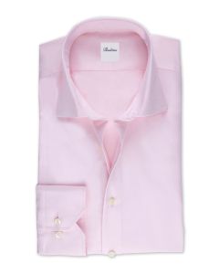 Stenströms Regular rosa twillskjorta i superior twofold twill med cut away-krage, enkel manschett och pärlemorknappar.