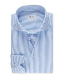 Light Blue Striped Twill Shirt