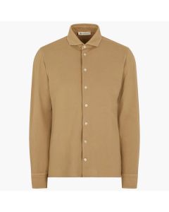 Brown Leisure Pique Shirt